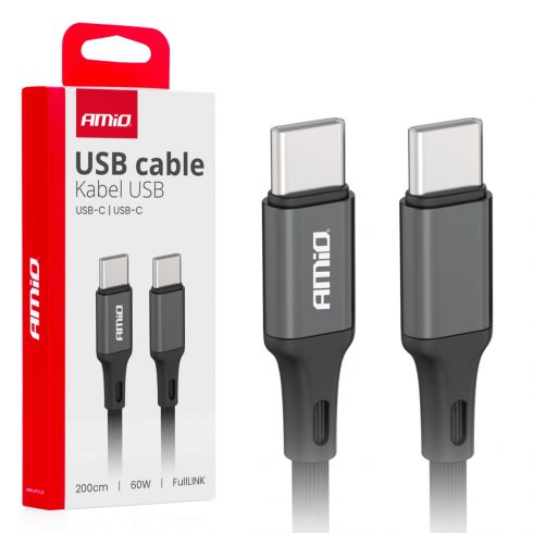 USB-C - USB-C polnilni kabel 60w 200cm fulllink amio-03903