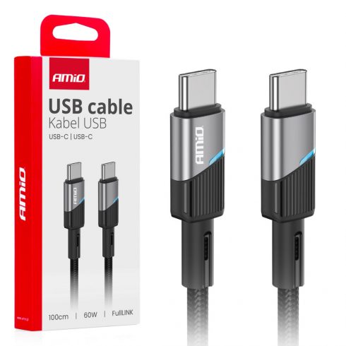 USB-C - USB-C polnilni kabel 60w 100cm fulllink amio-03926