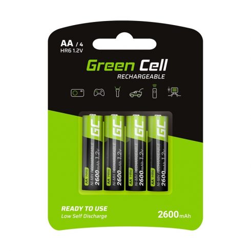 Green Cell 4x AA HR6 baterije 2600mAh