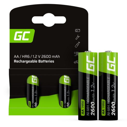 Green Cell - 2x AA HR6 2600mAh polnilne baterije