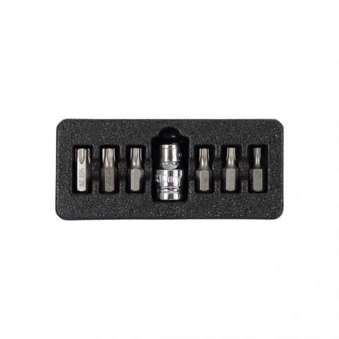 Torx varnostni set nastavkov t20-t55, 7 kosov, s2 proline