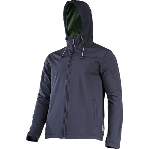 Softshell jakna s kapuco. črna, "2xl", ce, lahti