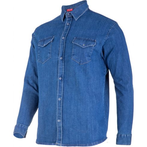 Modra denim srajca, "2xl", ce, lahti