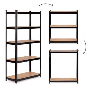 Metalni stalak za podrum u podrumu garaže 5 shelves