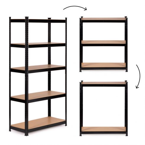 Metalni stalak za podrum u podrumu garaže 5 shelves