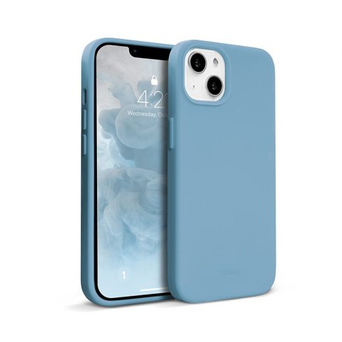 Tekoči silikonski ovitek Crong Color Cover za iPhone 13 mini (nebeško modra)