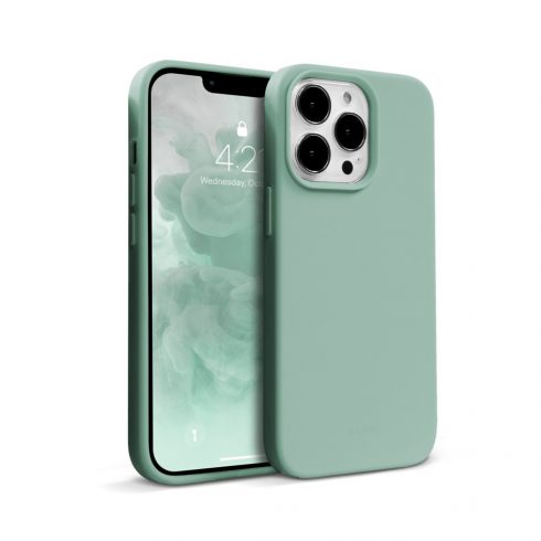 Tekoči silikonski ovitek Crong Color Cover za iPhone 13 Pro (mint zelena)