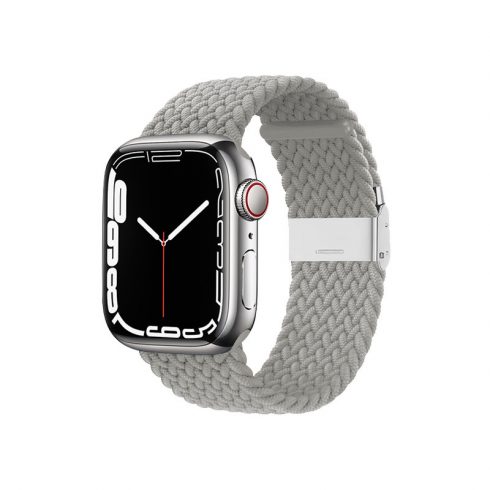 Crong Wave Pas za Apple Watch 42/44/45 mm (svetlo siv)