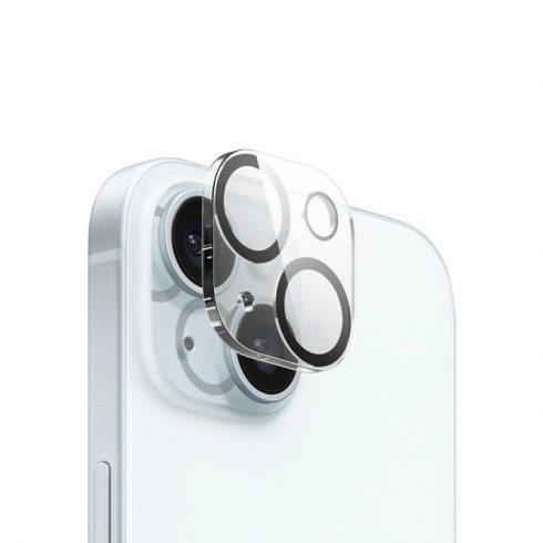 Crong Lens Shield - steklo kamere in objektiva za iPhone 15 / iPhone 15 Plus