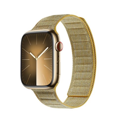 Crong Melange - Magnetni pas za Apple Watch 38/40/41 mm (rumen melange)