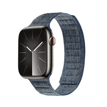   Crong Melange - Magnetni pas za Apple Watch 42/44/45/49 mm (blue melange)