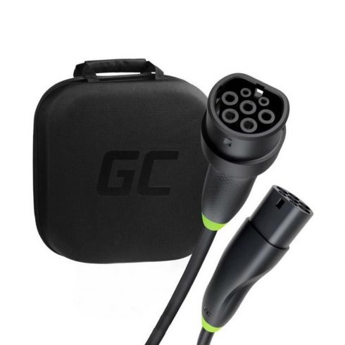 Green Cell - GC Snap Type 2 EV polnilni kabel 22 kW 5 m za Tesla Model 3 / S / X / Y, VW ID.3, ID.4, Kia EV6, Audi E-Tron, Fiat 500e