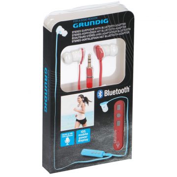 Grundig - Slušalke z Bluetooth adapterjem (rdeče)