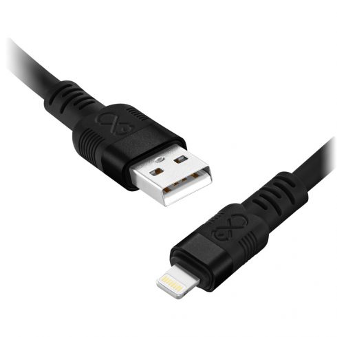 Kabel USB-A - Lightning eXc WHIPPY Pro, 0,9M, 29W, hitro polnjenje, temna mešana barva