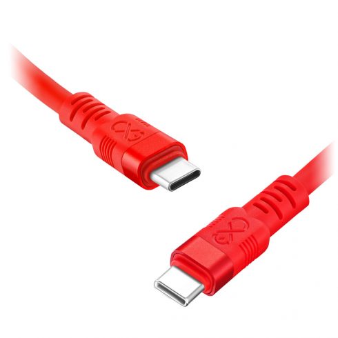 USB-C - USB-C eXc WHIPPY Pro kabel, 0,9M, 100W, hitro polnjenje, neon mix barva