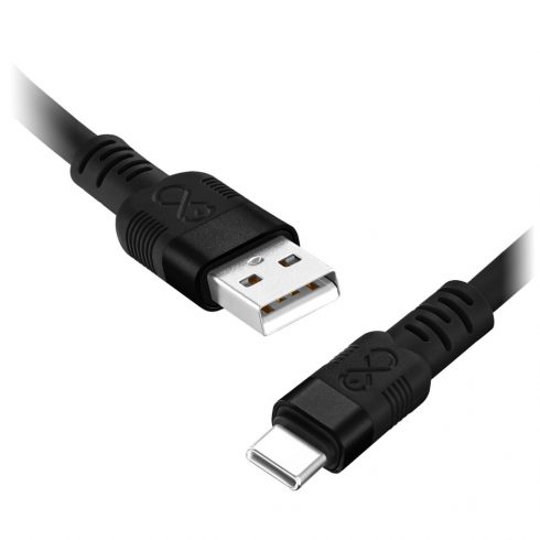 Kabel USB-A - USB-C eXc WHIPPY Pro, 2M, 60W, hitro polnjenje, temna mešana barva