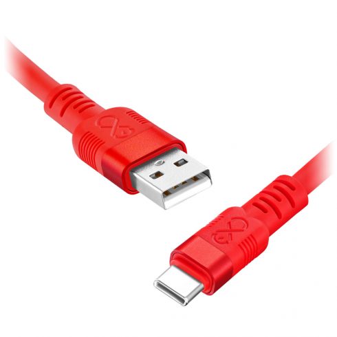 USB-A - USB-C eXc WHIPPY Pro kabel, 2M, 60W, hitro polnjenje, neon mešana barva