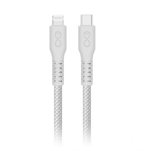 Kabel USB-C - Lightning eXc IMMORTAL, 2 m, 30 W, hitro polnjenje, mešana barva