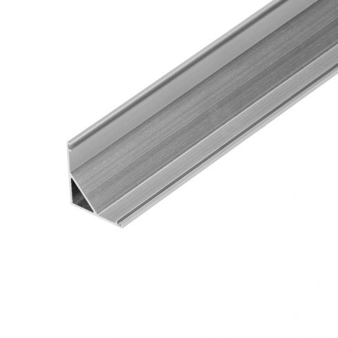 Aluminijasti profil za LED trakove, 2000 x 15,8 x 15,8 mm, kvadraten, srebrn