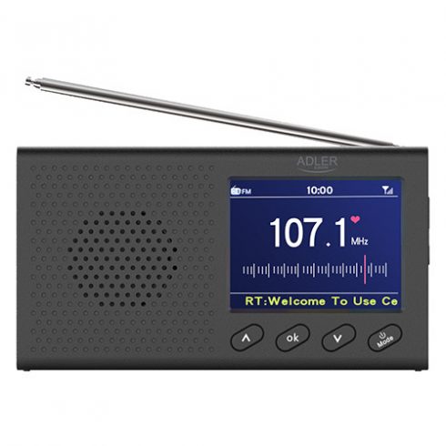 AD 1198 Prenosni radio - LCD - FM - Bluetooth - ura