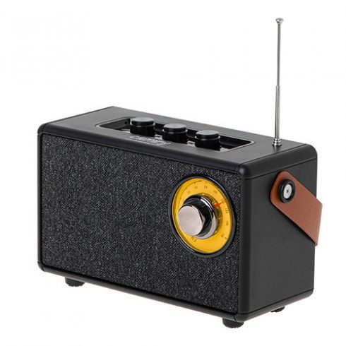 CR 1902 črn FM radio z Bluetooth - UBS-C