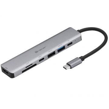   ADAPTER TRACER A-2, USB Type-C s čitalcem kartic, HDMI 4K, USB 3.0, PDW 60W