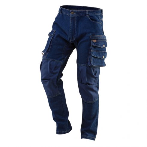 Delovne hlače DENIM, ojačana kolena, velikost XS