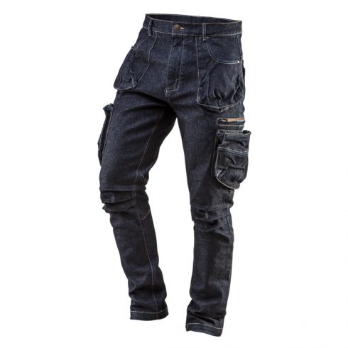 Delovne hlače DENIM s 5 žepi, velikost XS