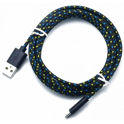 KK21E Micro USB-USB kabel, 3m pleten