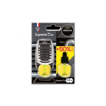 Osvežilec zraka Aroma Supreme Duo Black