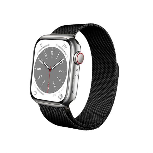 Crong Milano Steel za Apple Watch 38/40/41 mm (črna)