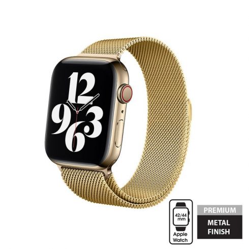 Crong Milano Steel za Apple Watch 42/44/45/49 mm (zlata)