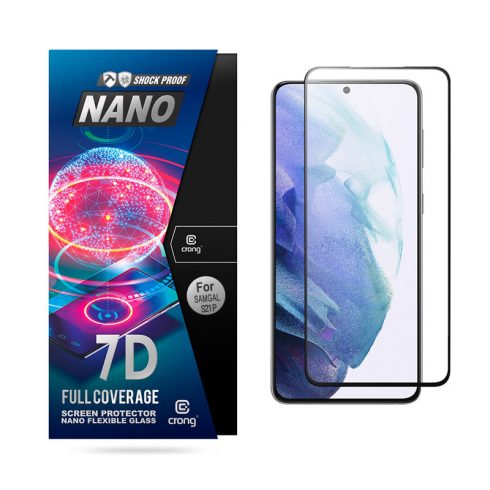 Crong 7D Nano Flexible Glass – Full Coverage Hybrid Screen Protector 9H Samsung Galaxy S21+