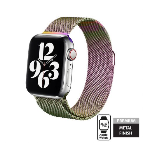 Crong Milano Steel za Apple Watch 38/40/41mm (Iridescent)