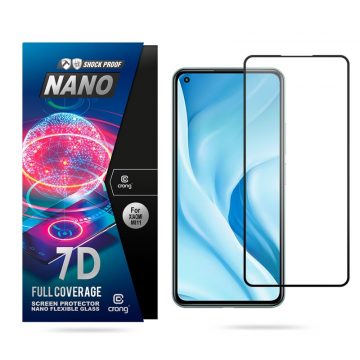   Crong 7D Nano Flexible Glass – hibridna zaščita zaslona s polno pokritostjo 9H Xiaomi Mi 11 Lite 5G