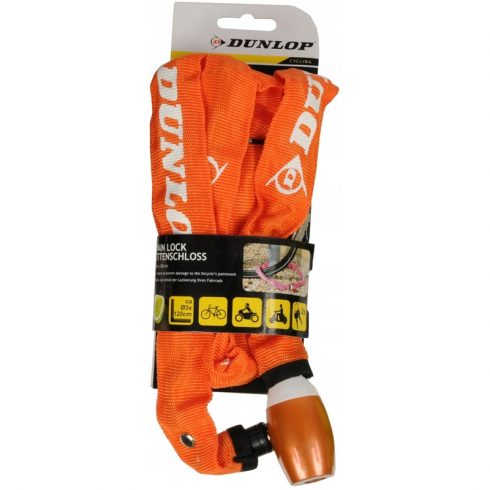 Dunlop - ključavnica za verigo kolesa 120 cm (oranžna)