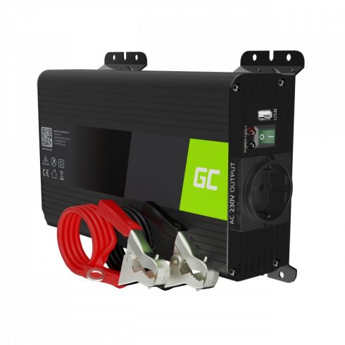 Green Cell - Napetostni pretvornik Inverter 12V na 230V 300W / 600W Čisti sinusni val