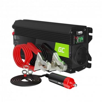   Green Cell - Napetostni pretvornik Inwerter PRO 12V na 230V 500W / 1000W Modificiran sinusni val