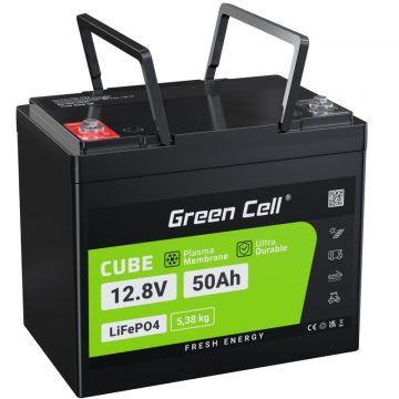   Green Cell - LiFePO4 12V 12.8V 50Ah baterija za fotovoltaične sisteme, avtodome in čolne