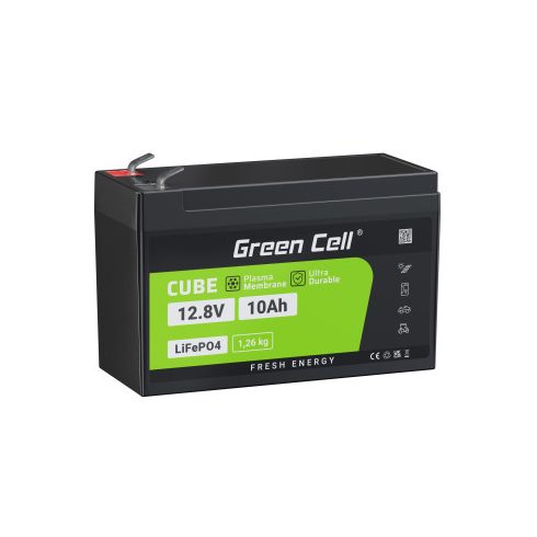 Green Cell - LiFePO4 12V 12.8V 10Ah baterija za fotovoltaične sisteme, avtodome in čolne