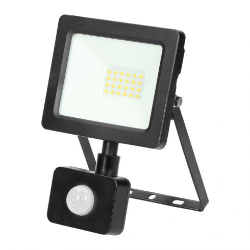 ALLED 20W LED reflektor s PIR, 1600lm, IP44, 4000K, alu+steklo