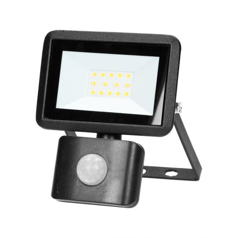 FARO S LED reflektor PIR 10W, 800lm, IP44, 4000K, aluminij + steklo