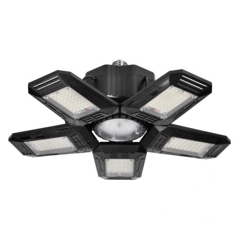 RIGEL LED delavniška svetilka, zložljiva, 5 krilna, E27 55W, 6500K, 4950lm