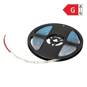 LED trak 12V, 2835, 60L/m, 500lm/m, 4,8W/m, IP63, 3000K, 5m