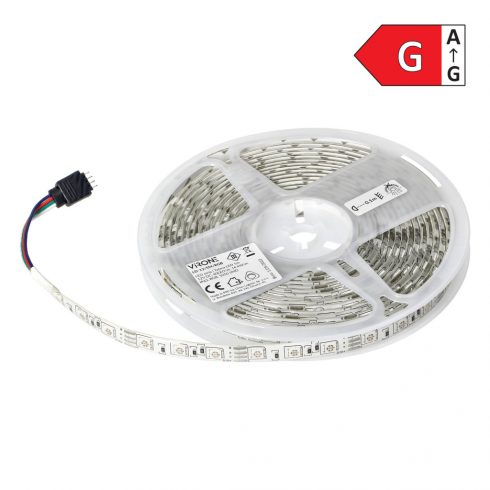 LED trak 12V, 5050, 60L/m, 210lm/m, 14,4W/m, IP63, RGB, 5m