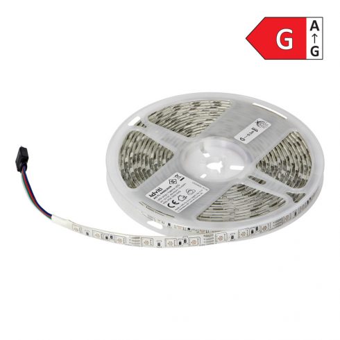 LED trak 12V, 5050, 60L/m, 210lm/m, 14,4W/m, IP63, RGB, 5m