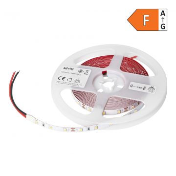   LED trak 12V, Samsung chipset 2835, 60L/m, 630lm/m, 6W/m, IP20, 3000K, 5m