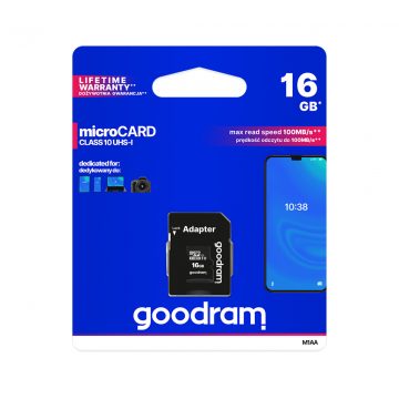 16 GB UHS-I Goodram microSD spominska kartica z adapterjem