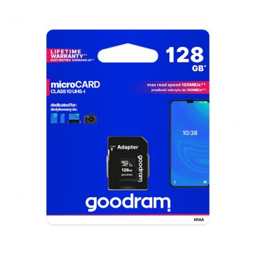 128 GB UHS-I Goodram microSD spominska kartica z adapterjem