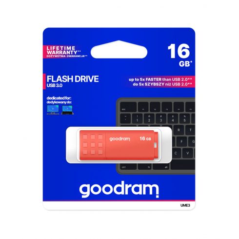 Goodram USB 3.2 flash disk 16 GB oranžen